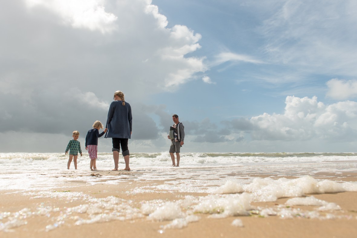 Famille sur plage de Ronce les bains
